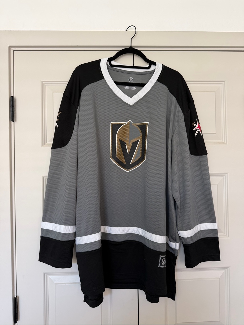 NHL Vegas Golden Knights Gray and Black Team Jersey